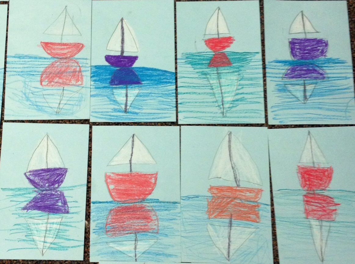 Sailboat Reflections - Art Teacher in LA